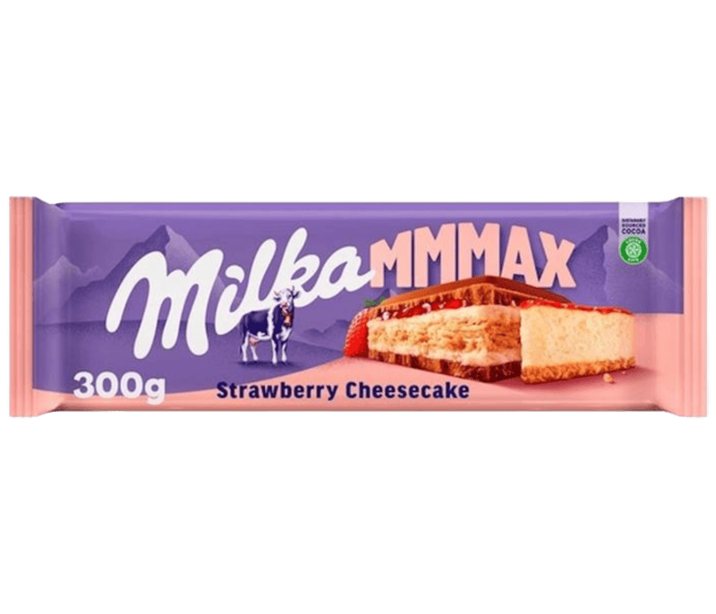 Milka Chocolate - Strawberry Cheesecake 300g/12