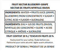 Nectar Family 1.5L 8pack-Blueberry Nectar Family 1.5L 8pack-Blueberry