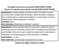 PIONIR - Coconut Desert Bar 30g/24 KOKOS DESERT PIONIR - Coconut Desert Bar 30g/24 KOKOS DESERT