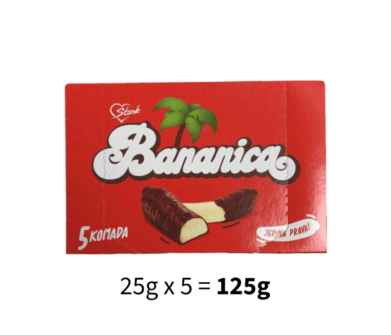 Stark - Chocolate Covered Dessert Banana Flavor 125g/32 - KREM BANANICA