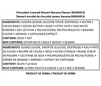 Stark - Chocolate Covered Dessert Banana Flavor 25g/40 - KREM BANANICA