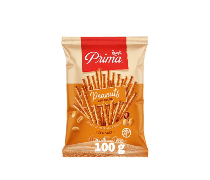 Stark - Grissini with Peanut Butter Filling 100g/30 PRIMA STAPICI