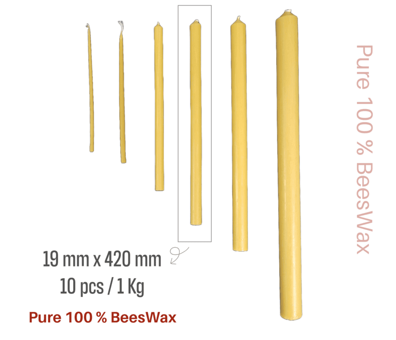 Candlesticks Honey-19mm x 420mm 10pack/1kg