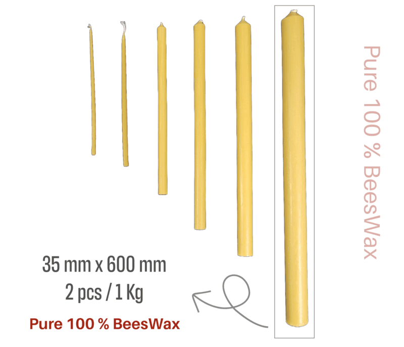 Candlesticks Honey-35mm x 600mm 2pack/1kg