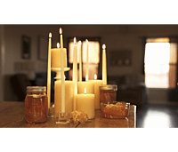 Candlesticks Honey-10mm x 260mm 100pack/1kg Candlesticks Honey-10mm x 260mm 100pack/1kg