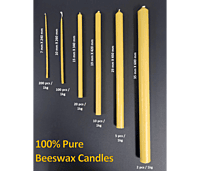 Candlesticks Honey-25mm x 450mm 5pack/1kg