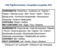 TUC Crackers-Paprika 100g/24 TUC Crackers-Paprika 100g/24