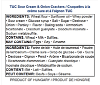 TUC Crackers-Onions & Cream 100g/24