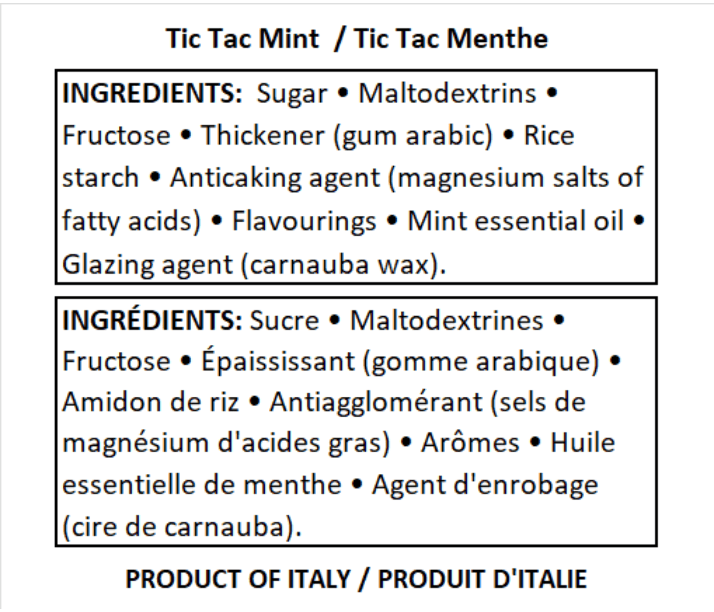 TicTac-Mint 18g/24 TicTac-Mint 18g/24