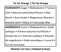 TicTac-Orange 18g/24