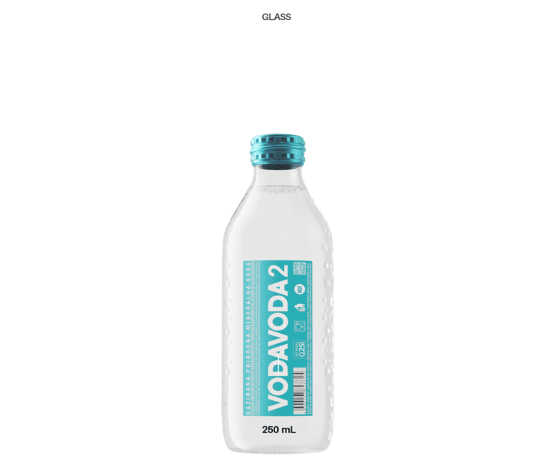 VODAVODA 2 250 mL GLASS 1/12 - Sparkling Natural Water VODAVODA 2 250 mL GLASS 1/12 - Sparkling Natural Water