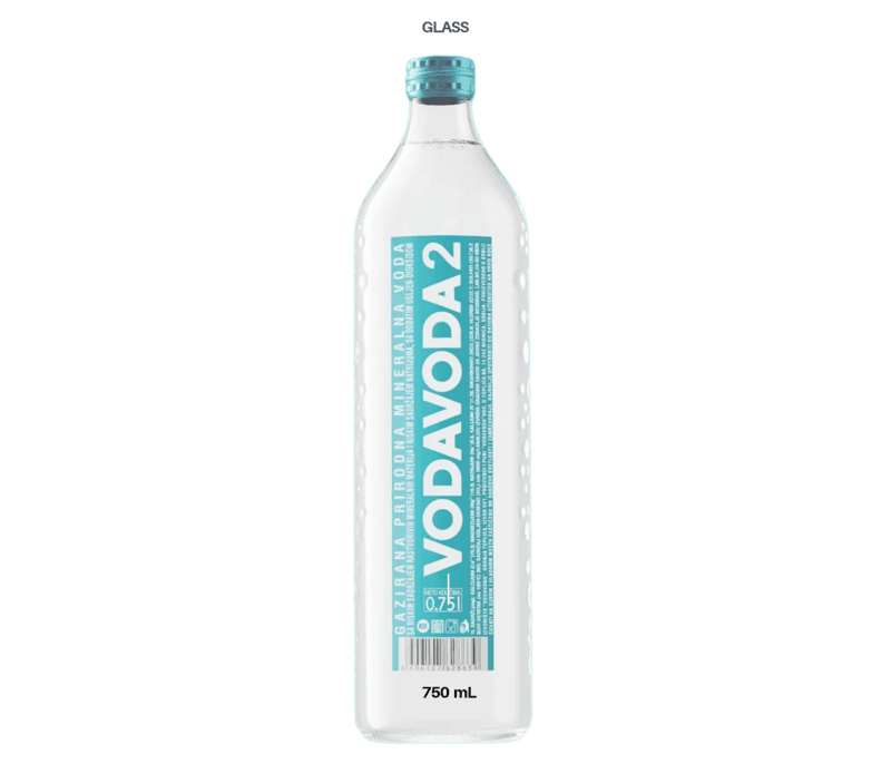 VODAVODA 2 750 mL GLASS 1/6 - Sparkling Natural Water VODAVODA 2 750 mL GLASS 1/6 - Sparkling Natural Water