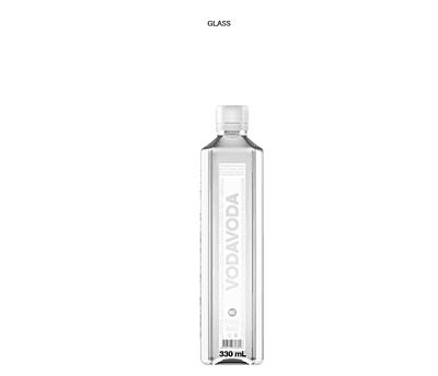 VODAVODA 330 mL GLASS 1/12 - Still Natural Water