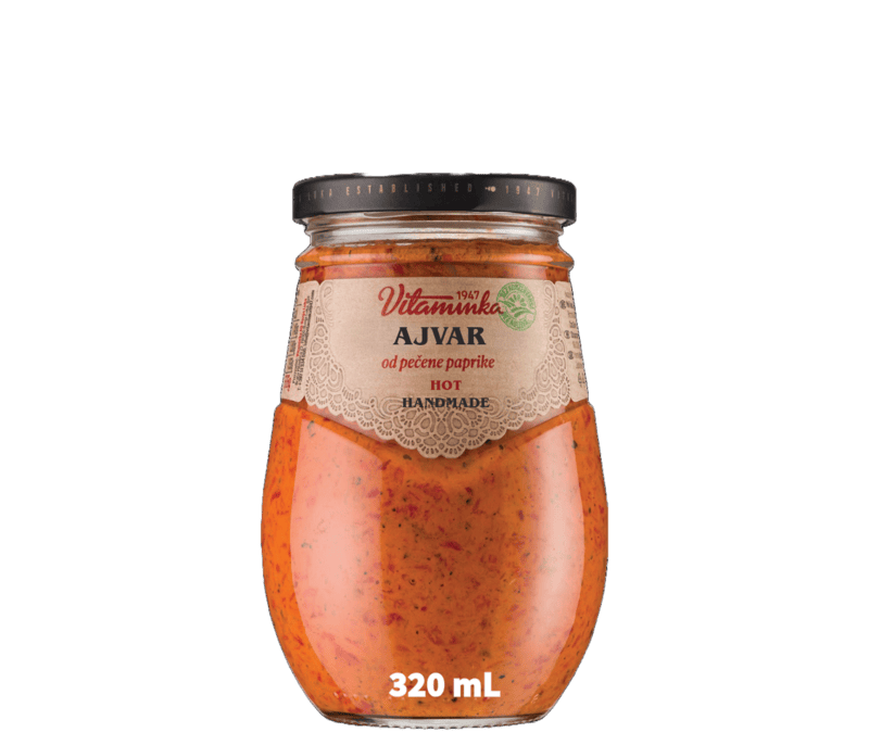 Vitaminka - AJVAR Pepper Spread - HOT 320 mL/6