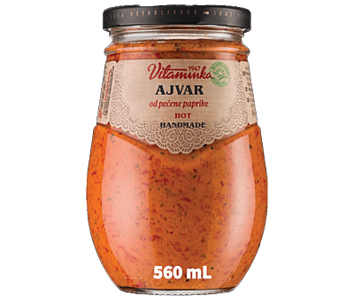 Vitaminka - AJVAR Pepper Spread - HOT 560 mL/6