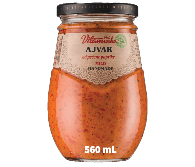 Vitaminka - AJVAR Pepper Spread - MILD 560 mL/6