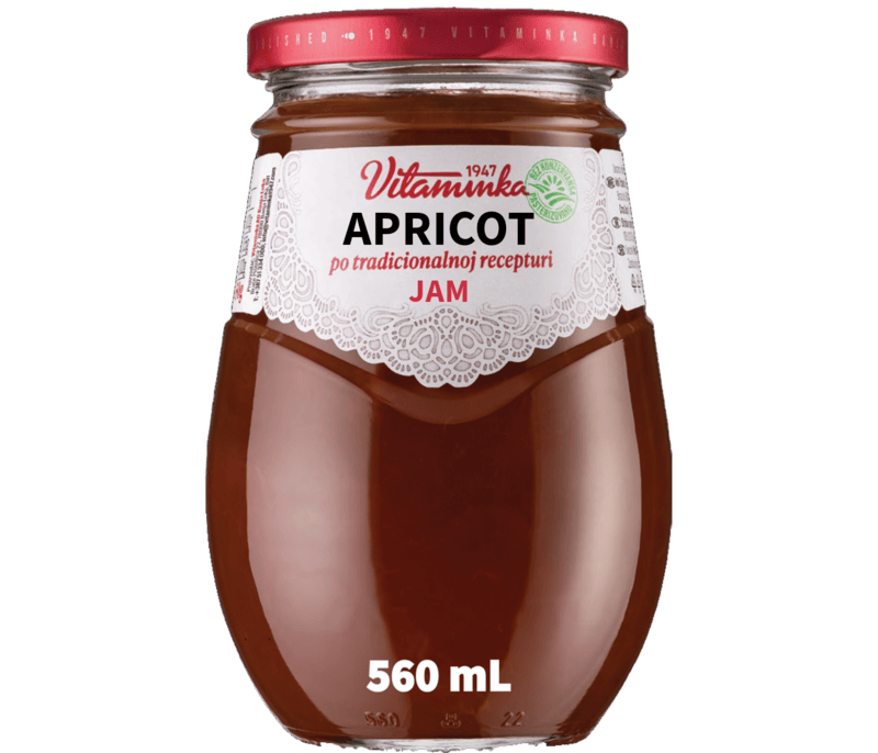 Vitaminka - APRICOT JAM - 560 mL/6