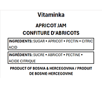 Vitaminka - Jam APRICOT - 560 mL/6