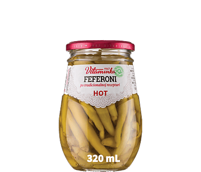 Vitaminka - FEFERONI Peppers - HOT 320 mL/6