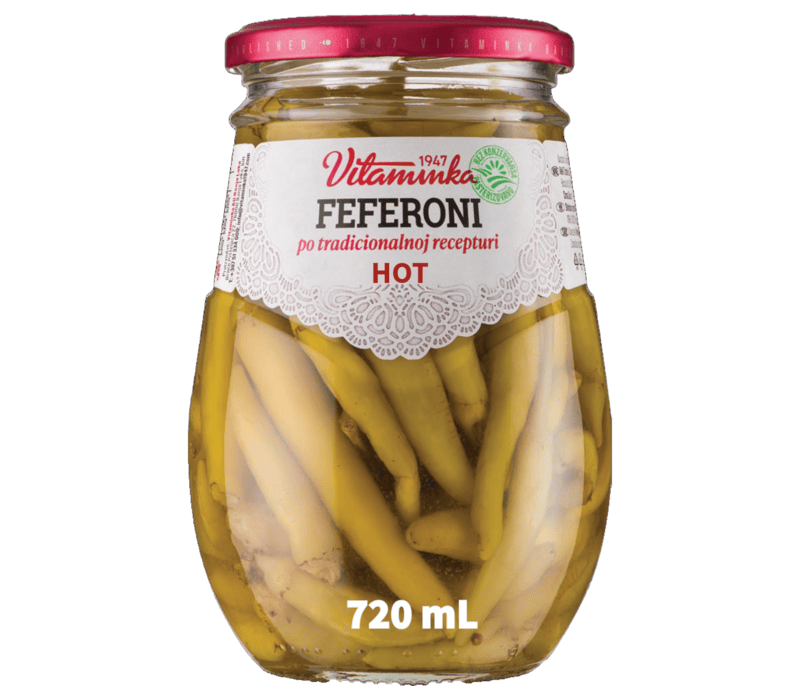 Vitaminka - FEFERONI Peppers - HOT 720 mL/6