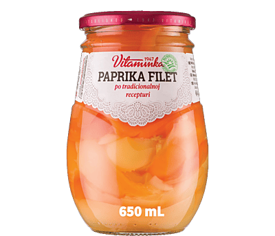 Vitaminka - YELLOW PEPPERS Fillet - Pickled - 720 mL/6