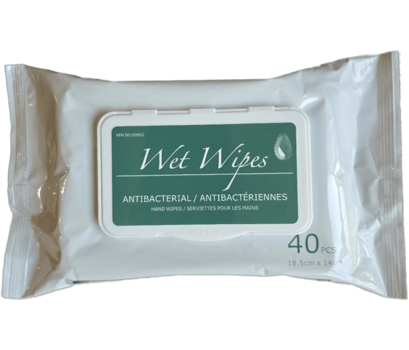 Antibacterial Wet Wipes - 40pcs